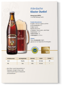 Datenblatt Aldersbacher Kloster Dunkel 2024 Titelbild