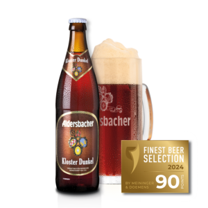 Das Aldersbacher Kloster Dunkel wurde in die Finest Beer Selection 2024 aufgenommen